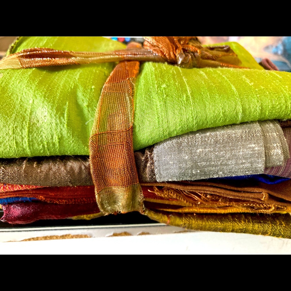 19x19 Ikea Raw Silk Cushion Swatches